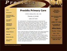 Tablet Screenshot of presidioprimarycare.com